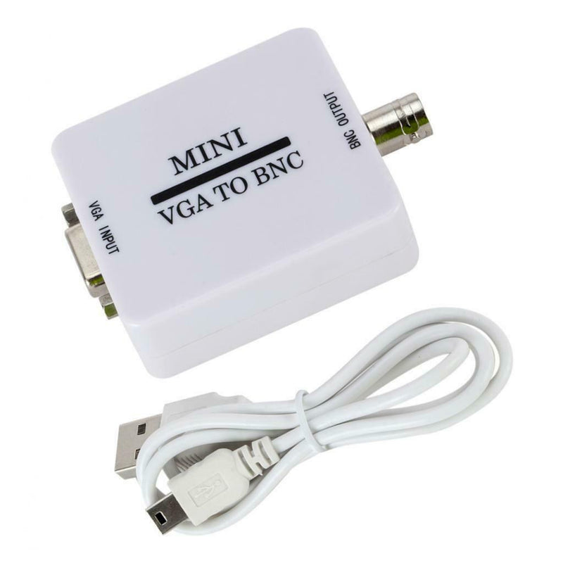 Mini VGA To BNC Video Converter Adapter Conversor Switcher For HDTV Monitor