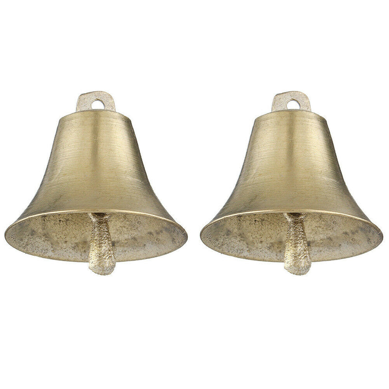 2pcs Livestock Tool Super Loud Copper Bell Dog Cattle Animal Grazing Cow Horse