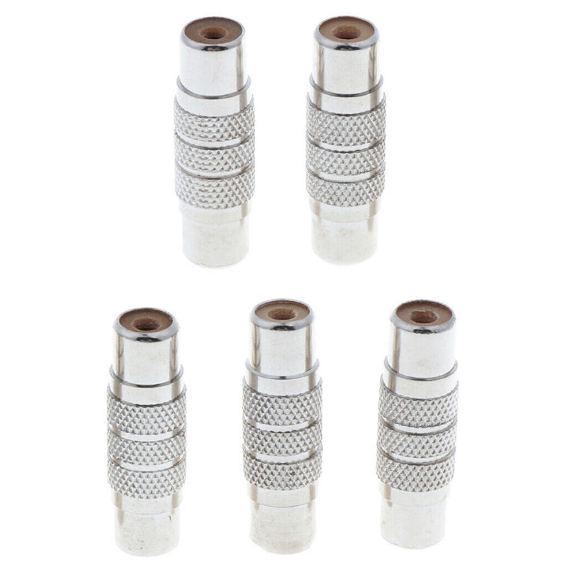 5xFemale to Female RCA Connector Joiner Coupler Component 30mm/1.18inch