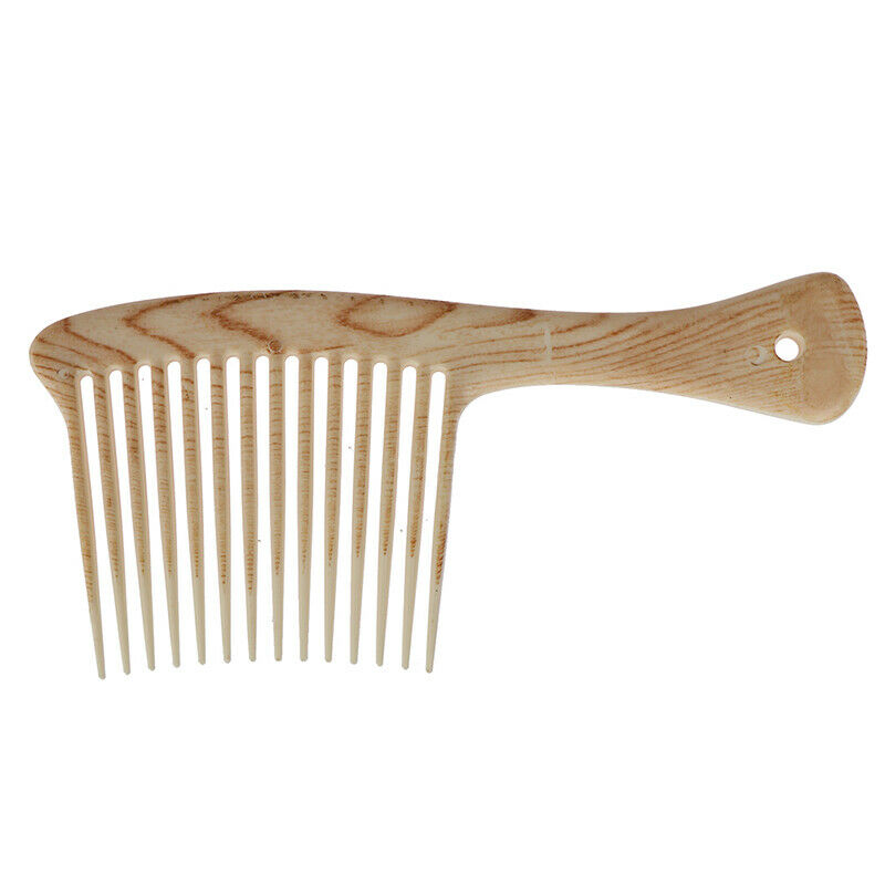 1X Large Wide Tooth Comb Hair Detangling Hairdressing Rake Comb Suitable  Sa`3C
