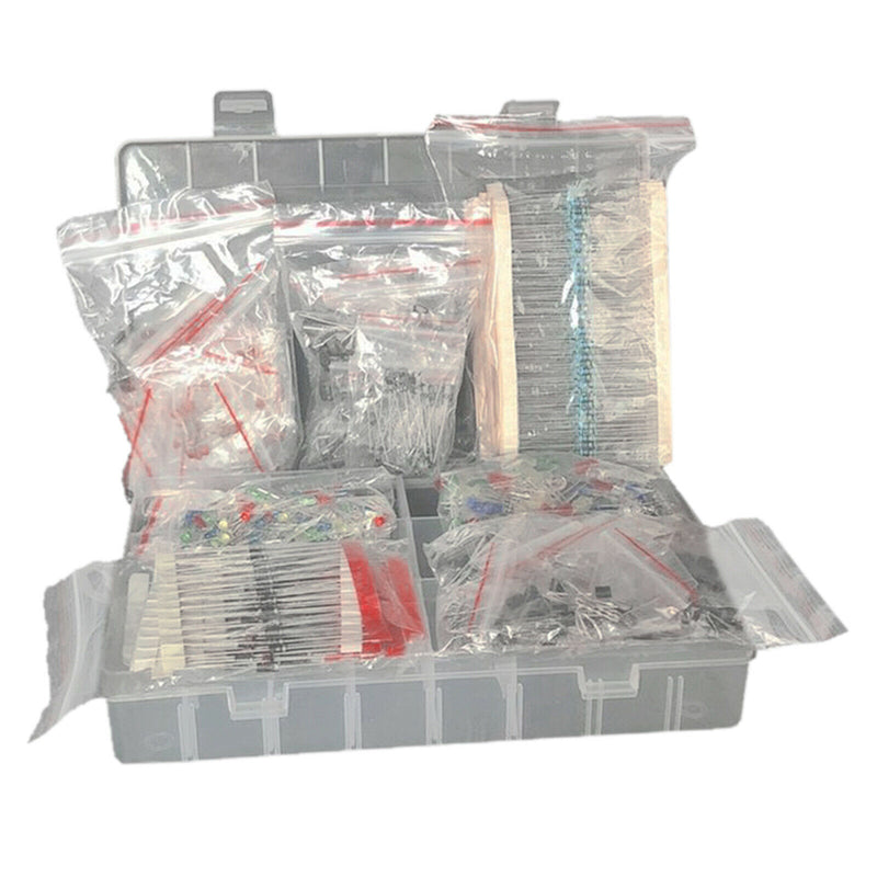 Metal Film Resistor Assortment kit LED Capacitor Transistor Pack Electronic Set