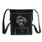 Canvas Women Shoulder Crossbody Bag Cartoon Printed Daily Handbag (Black) A