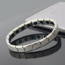 Couple Germanium Titanium Steel Elastic Bracelet Stretch Bracelet Bangle Fo X4W3