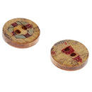 50pcs 2 Holes Sailing Wood Buttons Clothing Decor DIY Sewing Scrapbooking