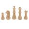 16pcs Plastic Chess Pieces - Pieces Only - No Board - 63mm King Beige