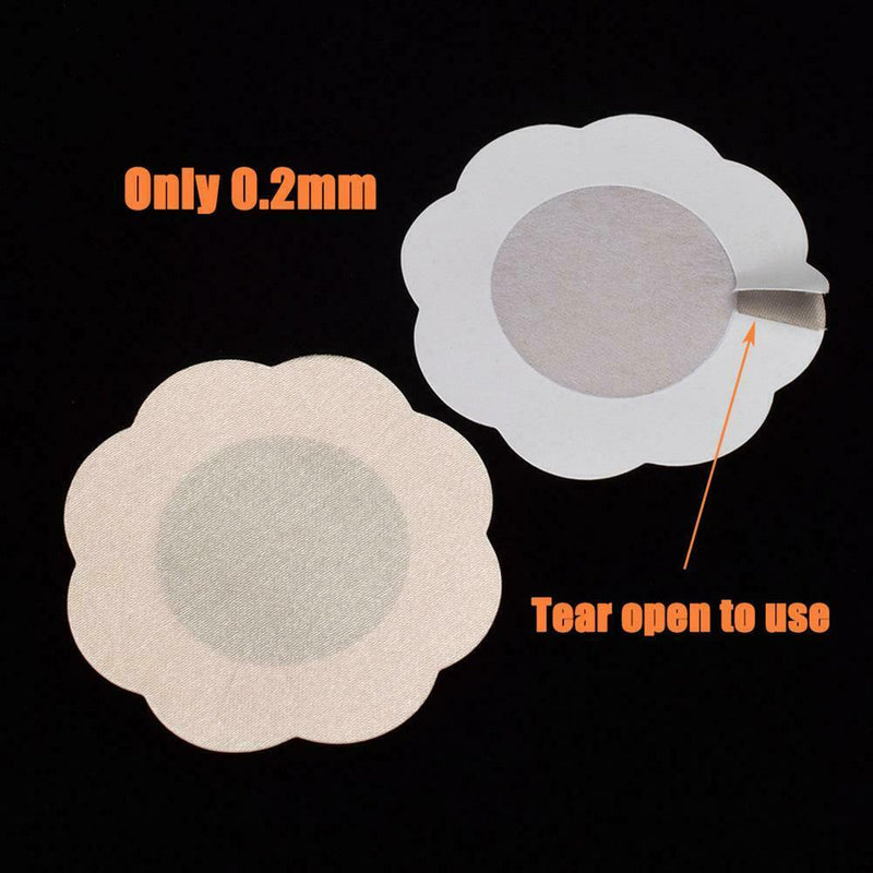 10pairs Disposable Flower Adhesive Nipple Covers Breasts Stickers Pads Bra A