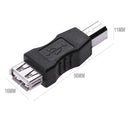 USB 2.0 A Female to B Male Adapter Connector AF to BM Converter for Printer
