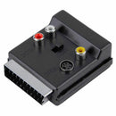 Newest Switchable Scart Male to Female S-Video 3 RCA Audio Adapter Convecto