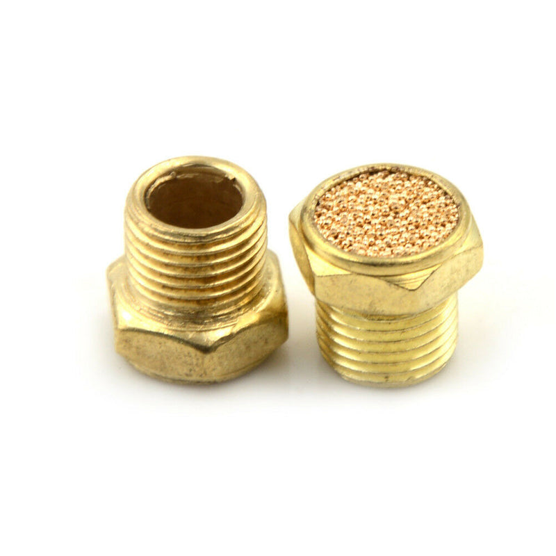 5PCS Pneumatic Air Breather Vent Silencer Muffler Threaded NPT 1/8" Hj