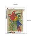 5D DIY Full Drill Diamond Painting Parrots Cross Stitch Embroidery Mosaic
