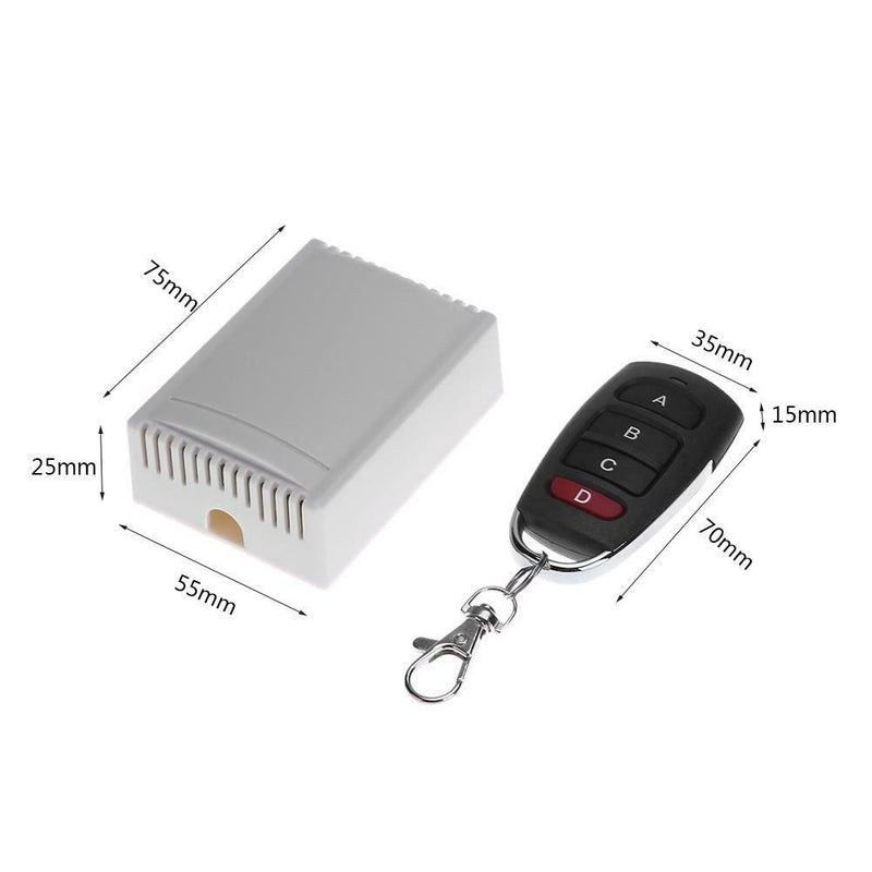 12V 4CH Relay Wireless Remote Control LED Lamp Switch Transceiver 433MHz