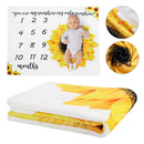 Backdrop Baby Monthly Milestone Blanket Calendar Soft Flannel Photo Prop Newborn