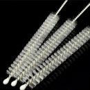 2pcs Stainless Steel Metal Juice Water Drinking Straws+ 1pc Cleaning Brush Set