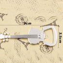 Personality Fashion Guitar Bottle Opener Metal Keychain Creative Small P MSY