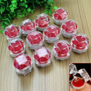 12x Clear Plastic Ring Brooch Jewelry Display Box Gift Storage Case Accessories