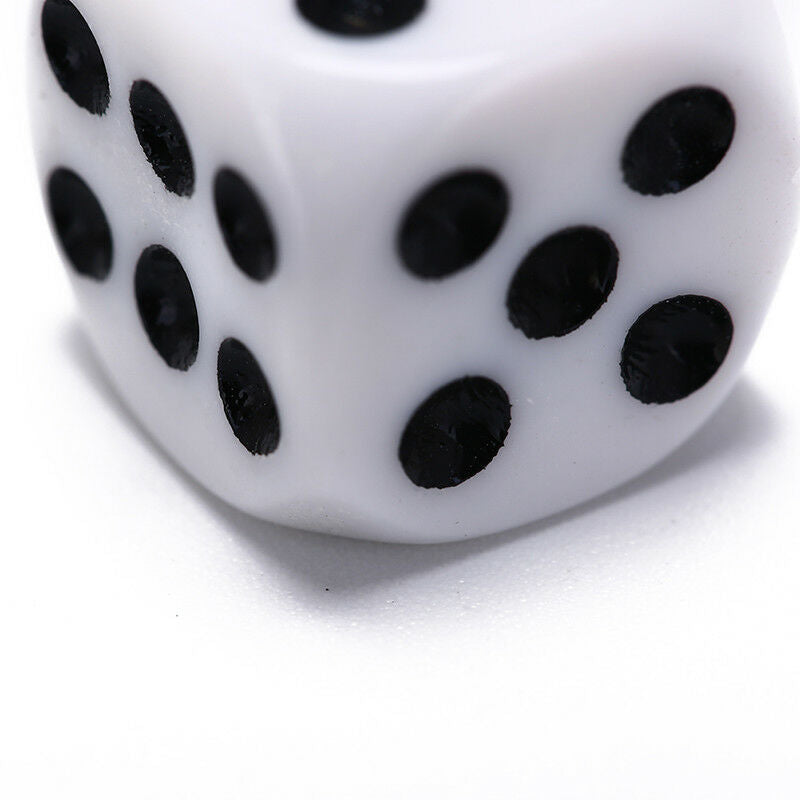 5pcs 16mm drinking dice acrylic white round corner hexahedron dice club party LJ