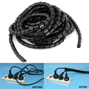 12mm Black spiral Wrapping Cable casing Cable Sleeves Winding pipe wrapping