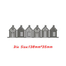 Metal Cutting Die Cut Dies House Building Decoration Scrapbook Paper Card Craft