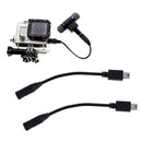 Mini USB to 3.5mm Mic Microphone Adapter Cable Cord for Camera Gopro Hero 3