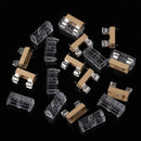 10x Glass Fuse Holder with Transparent Cover Fuse Blocks 5X20mm Hot