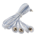 1 PC 4-Way Electrode Pads TENS Unit Lead Wires Cables Connection Massage To JR