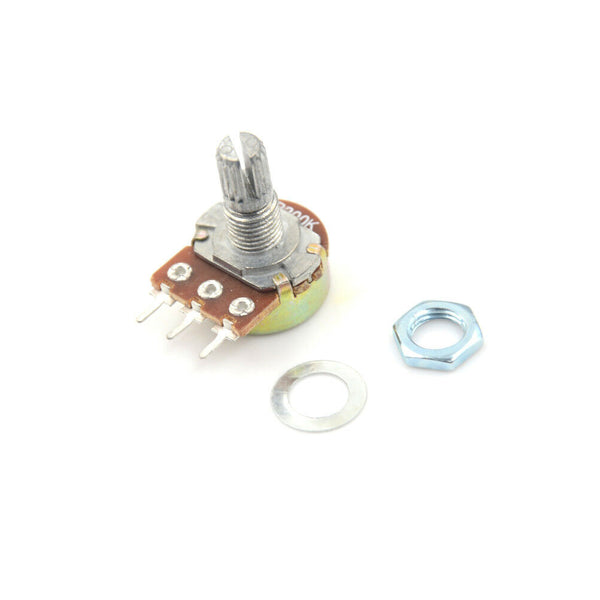 5pcs B200K B204 ohm Single Linear Taper Rotary Potentiometers  JR