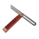8" 200mm Woodworkers Sliding T Bevel Blued Steel Blade Rulers with Wooden Handle