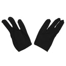 5 x 3 Fingers Gloves for Cue Billiards Snooker, Black