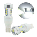 2 x T15 3030 15 SMD 3030 Error Free Car Reverse Back Light White LED W16W X7R7
