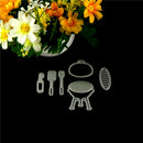 Vivid 6X Weekend BBQ Grill Cutting Dies DIY Photo Album Embossing Paper Cards MO