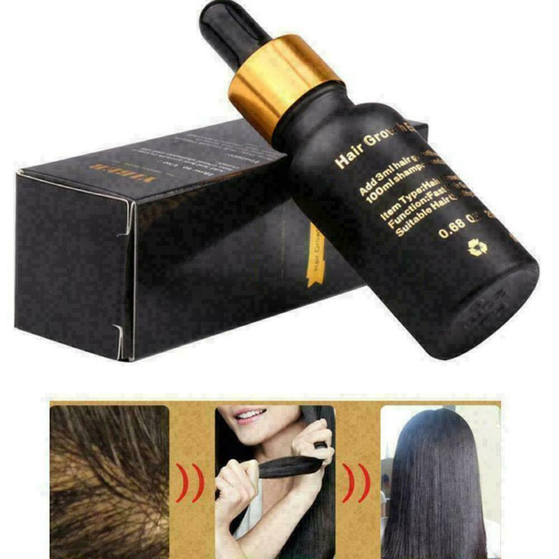20Ml Natural Hair Growth Serum Essence Oil Hair Fiber Faster best Grow Hair D9C0