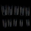 500pcs false nail tips acrylic pieces transparent color French style