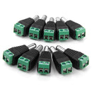 10x DC Power Male Cable Adapter Plug Connectors 2.1mm X 5mm For  Camera
