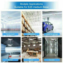 LED Garage Shop Work Lights 60W 5400lm E27 Home Ceiling Lamp Deformable Fix Y0P2