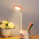 Usb Rechargeable Led Desk Lamp Contact Dimming Adjustment Table Lamp for Ch