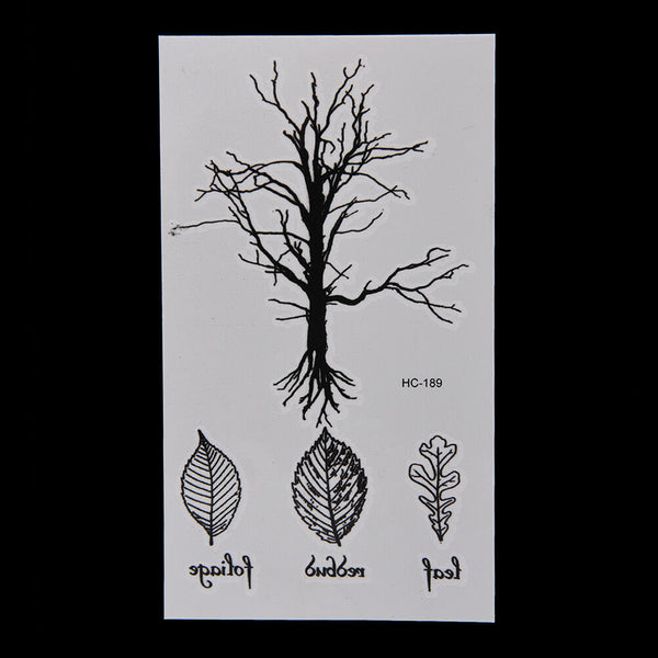 Leaf Tree Temporary Tattoos Body Arm Leg Waterproof Flash Tattoo Stickers B Bj