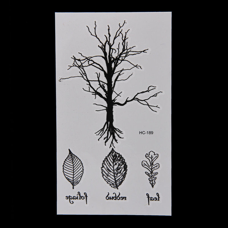 Leaf Tree Temporary Tattoos Body Arm Leg Waterproof Flash Tattoo Stickers B Bj