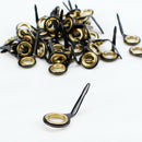 14pcs Fishing Rod Guide Rings Rod Repair Tip Tops Circle Pole Repair Kit