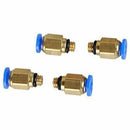10 Pcs PC4-M6 Male Straight Pneumatic PEFE Tube Push Fitting Connector Quic C6E1