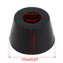 20Pcs Rubber Instrument Case Non-slip Cabinet Box Foot Bumpers Feet 17*11*13mm
