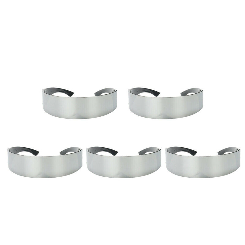 5pcs Narrow Metallic Futuristic Soldier Space Alien Robot Sunglasses