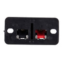 20Pcs 2 Way Stereo Speaker Plate Terminal Strip Push Connector Block D7Q7
