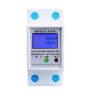 Din Rail Single Phase 2 Wire Electricity Energy Meter 50Hz AC 220V 5(20)A