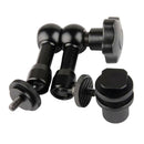 7" Black New Adjustable  Arm With 1/4" Monitor Holder Adapter Universal