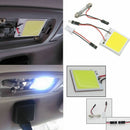 8Pcs 48 SMD COB White Panel LED T10 Car Interior Panel Light Dome Lamp Bulb AU