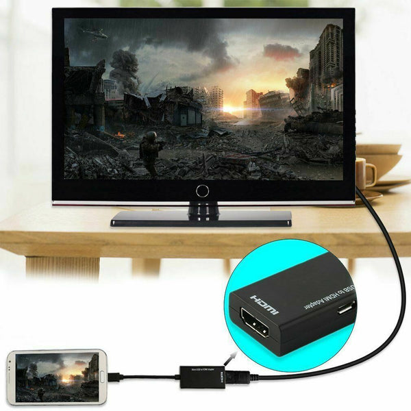 Universal Mhl Micro Usb To Hdmi Cable 1080 P Hd Tv Adapter For Android Phones bs