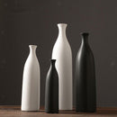 European Elegant Decorative Flower Vase for Home Decor Living Room Black L