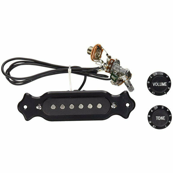 Pre-Wired 6-String Single Coil Pickup Harness with Volume & Tone Pots for E