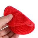Silicone Dish Bowl Cleaning Brushes Scouring Pad Pot Pan Wash Brushes Red