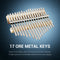 17 Key Maple African Kalimba Mbira Thumb Piano Instrument w/ Tune Hammer